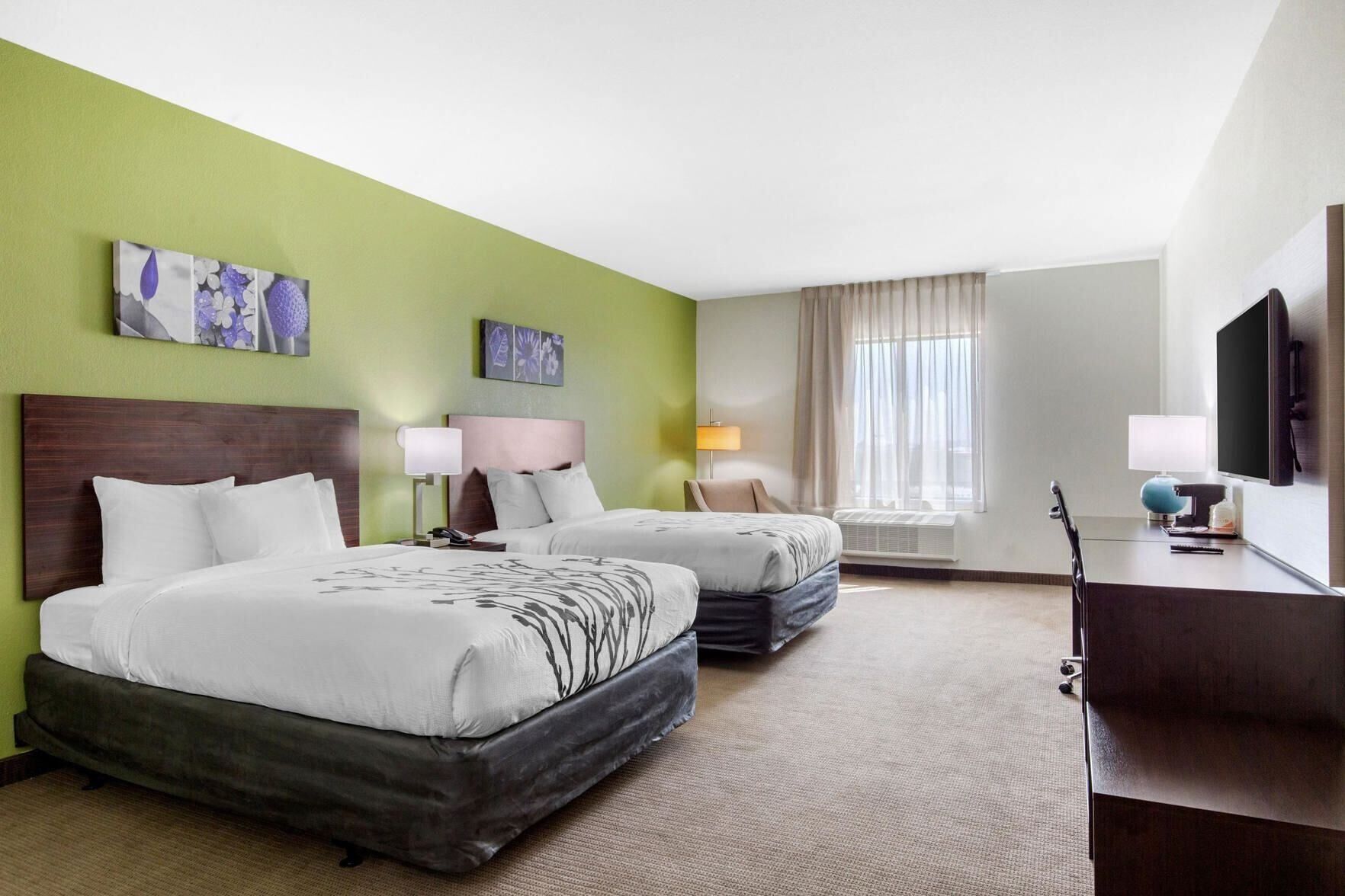 Premium bedding, desk, bed sheets