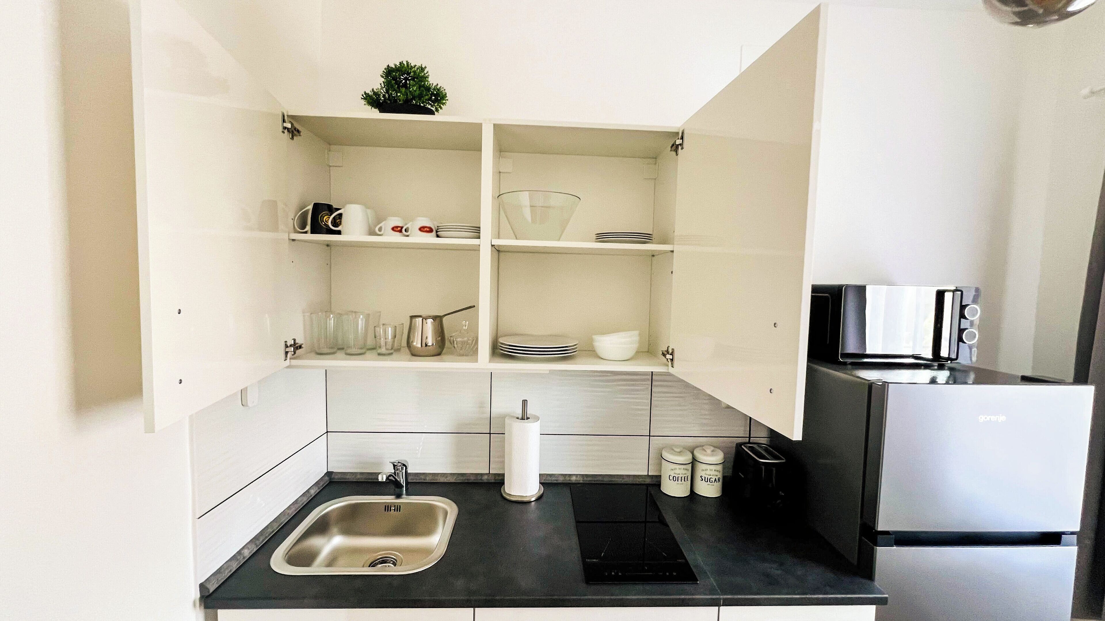 舒适公寓, 1 间卧室 | 私人厨房 | 冰箱、电热水壶