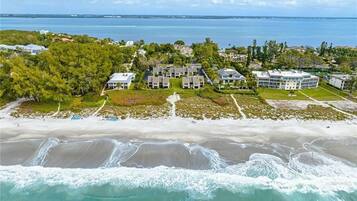 Beach nearby, beach umbrellas, beach towels
