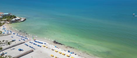 Beach nearby, beach umbrellas