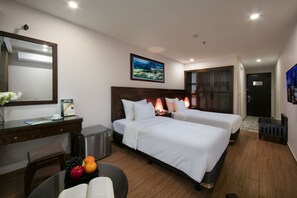 Superior Twin Room | Premium bedding, in-room safe, laptop workspace, blackout drapes - Azure Sapa Hotel (Sa Pa)