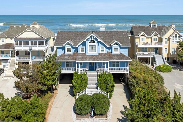 Exterior - Seaside 22: Oceanfront, Pool, Hot tub, Game Room (Nags Head)