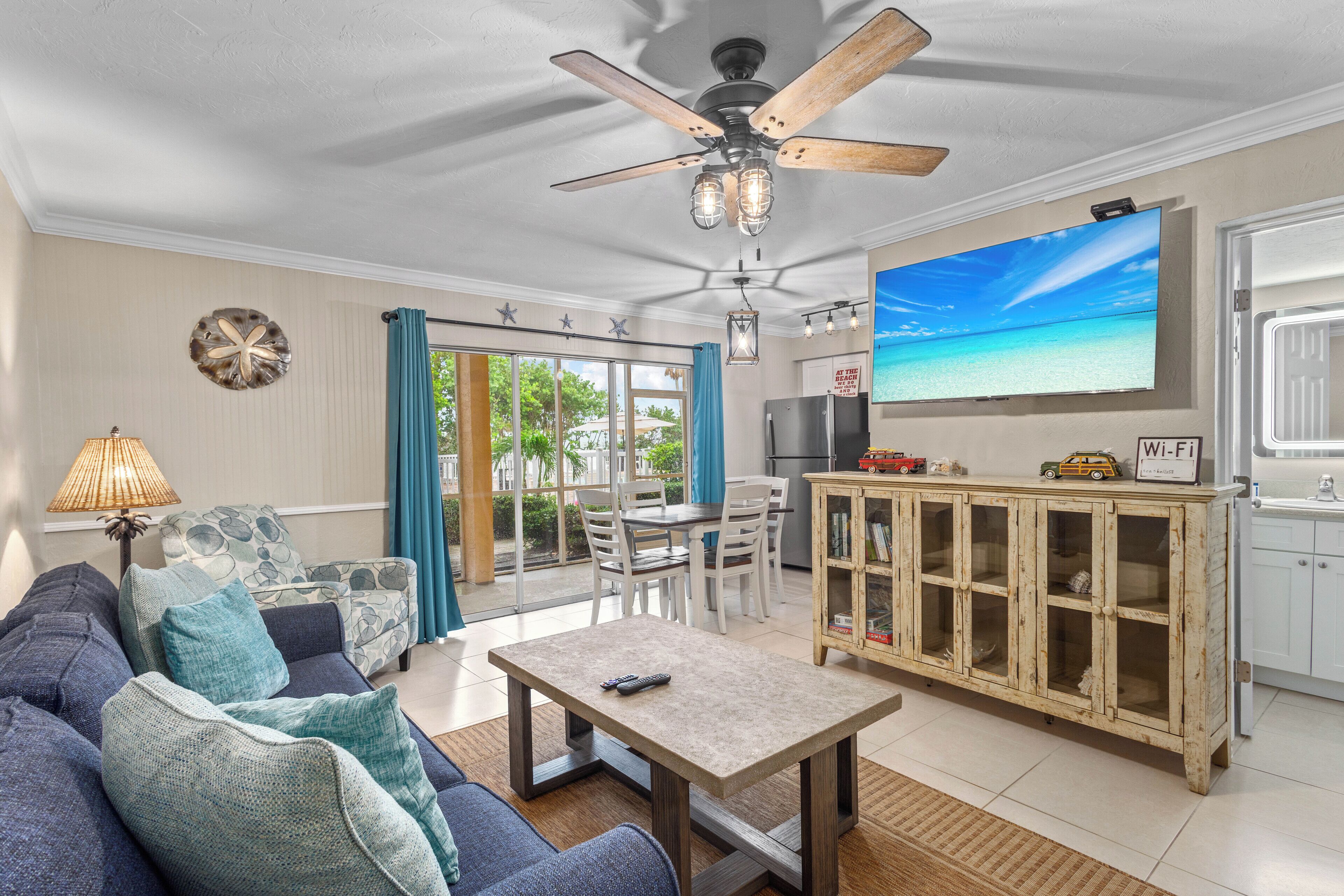 TV, DVD player, stereo, offices