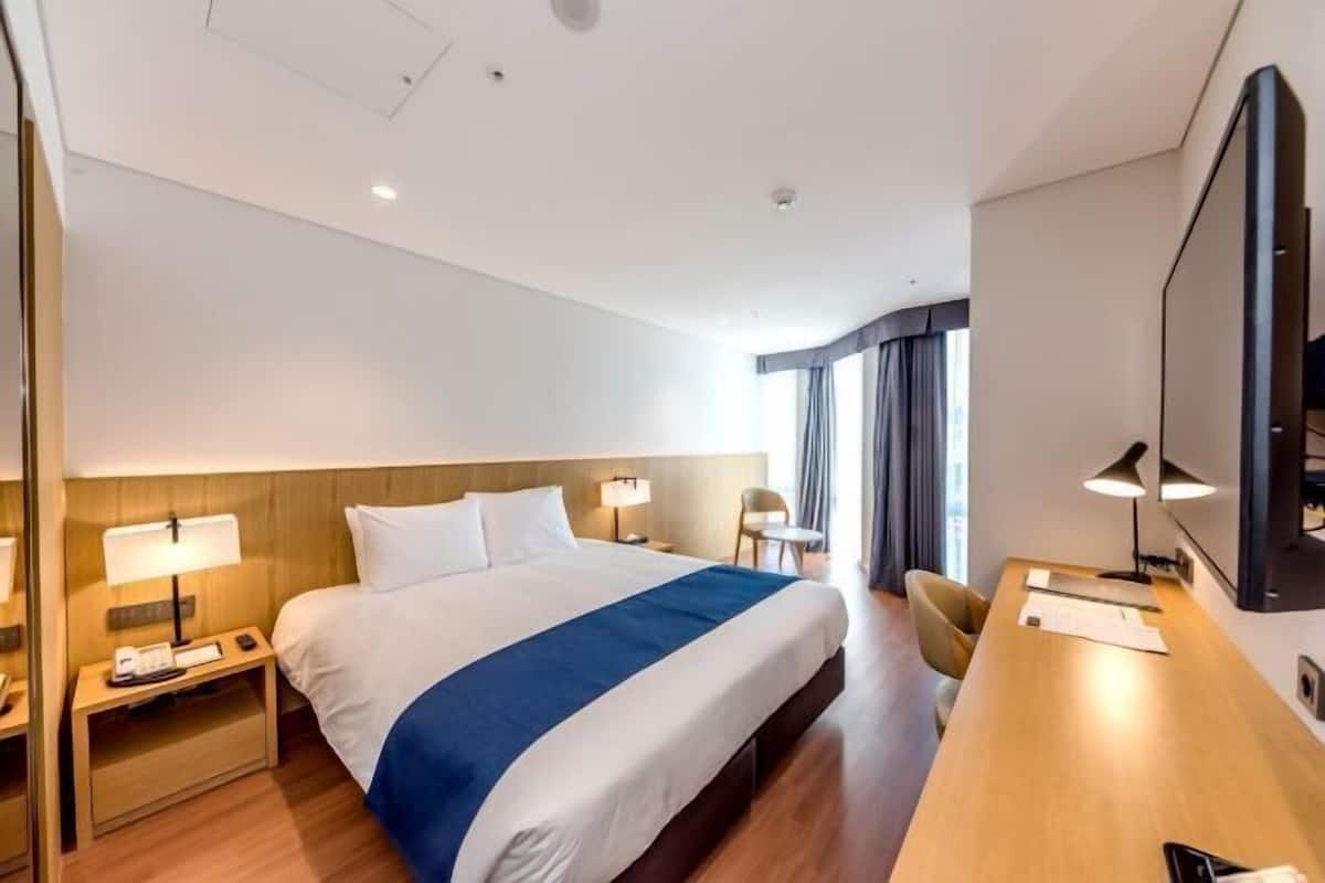 1 slaapkamer, luxe beddengoed, donzen dekbedden, een kluis op de kamer