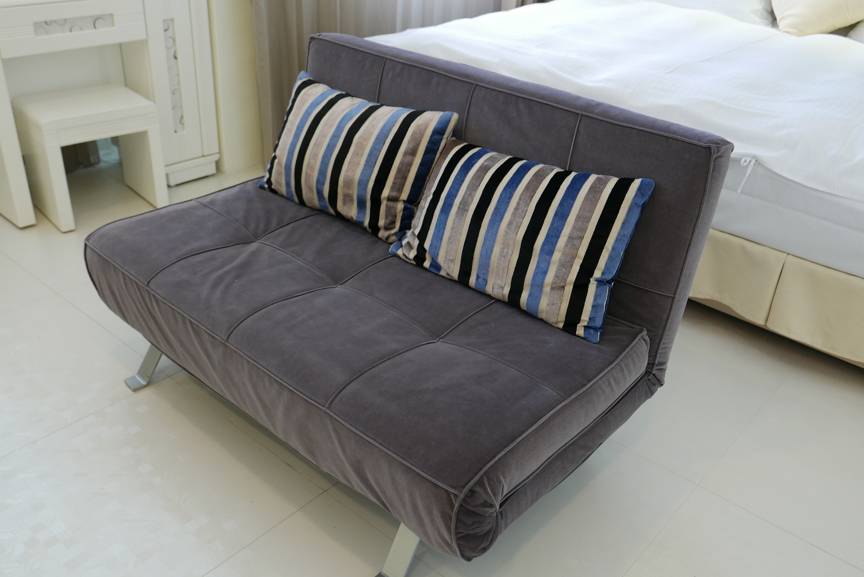 premium bedding, individually decorated, desk, blackout curtains