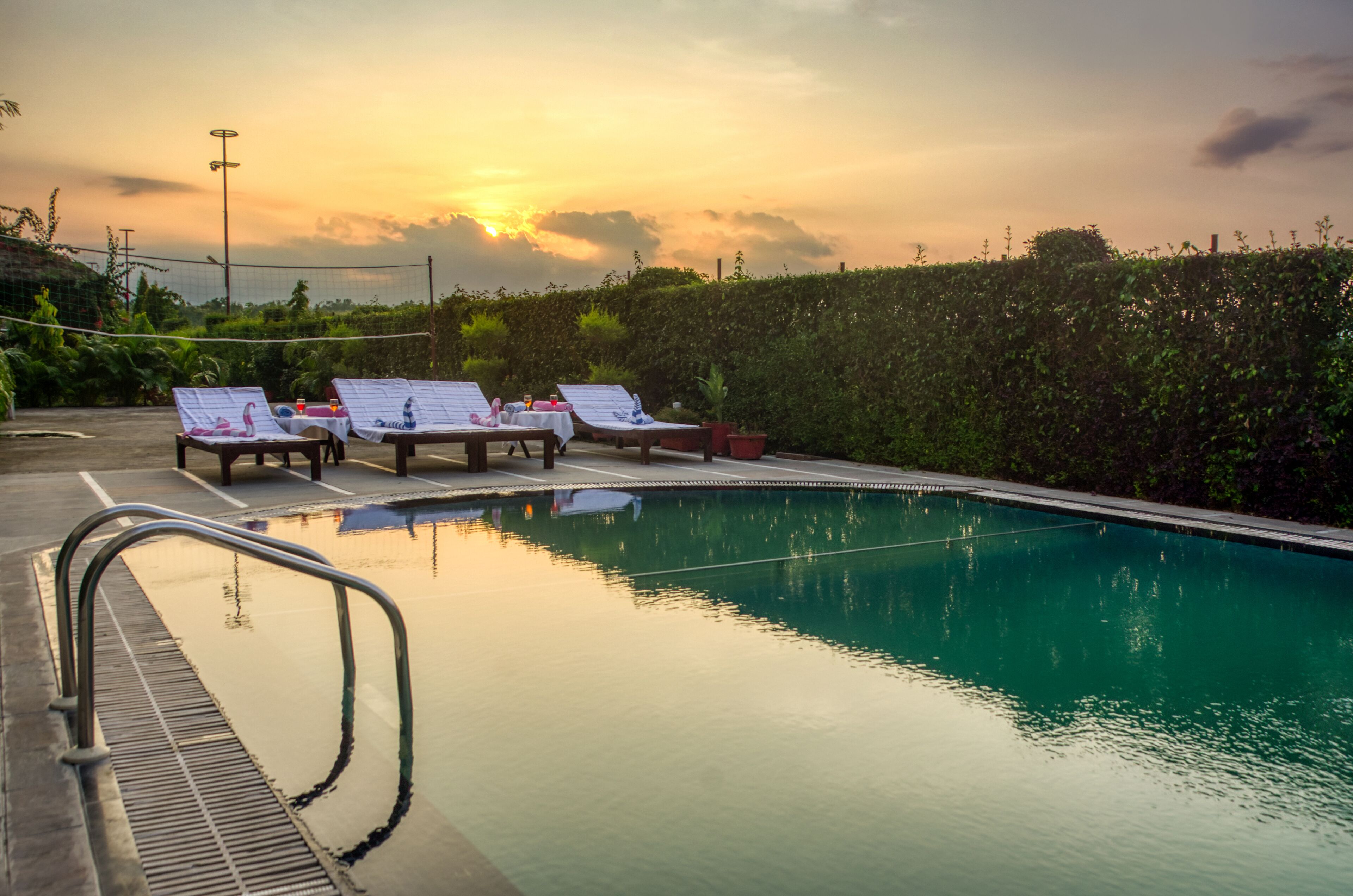 Indoor pool, outdoor pool