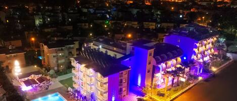 Vue sur la ville depuis l’hébergement