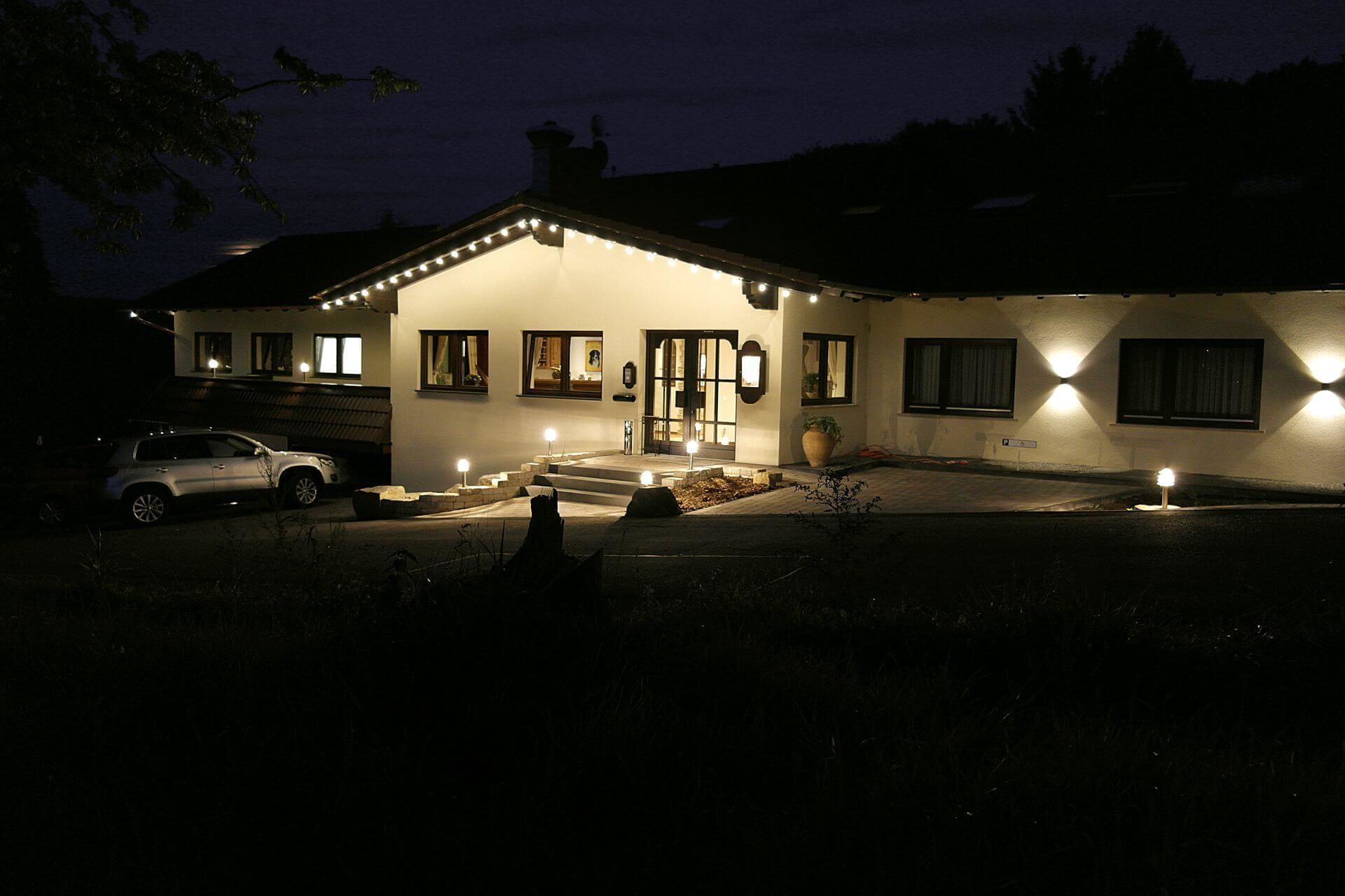 front of property – evening/night