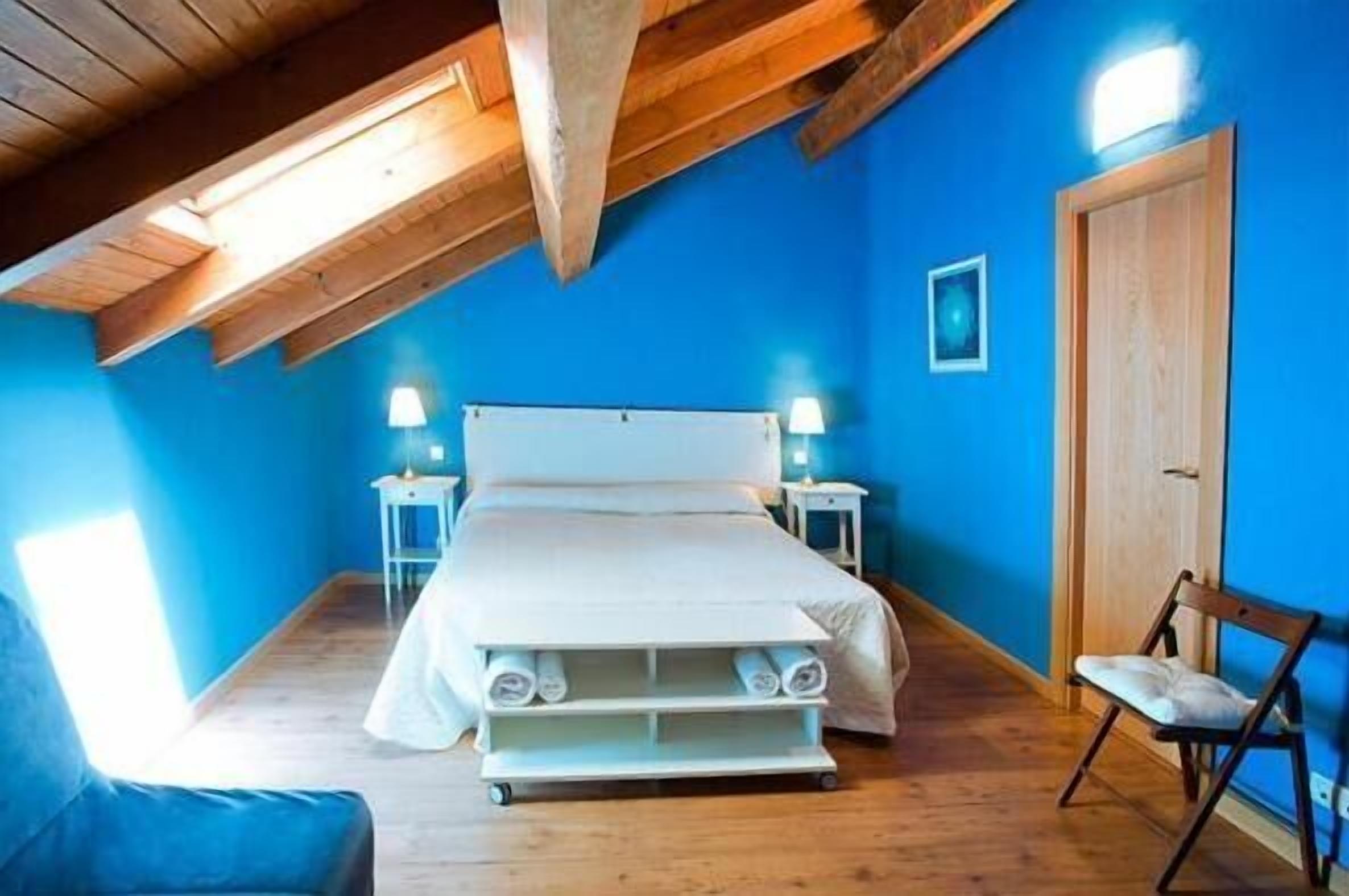 premium bedding, individually decorated, desk, blackout curtains