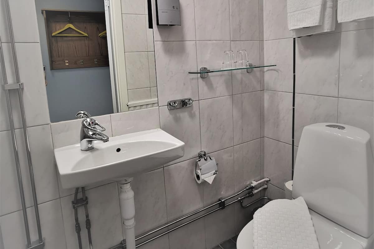 standard single room, 1 single bed | bathroom | shower, free toiletries, hair dryer, towels