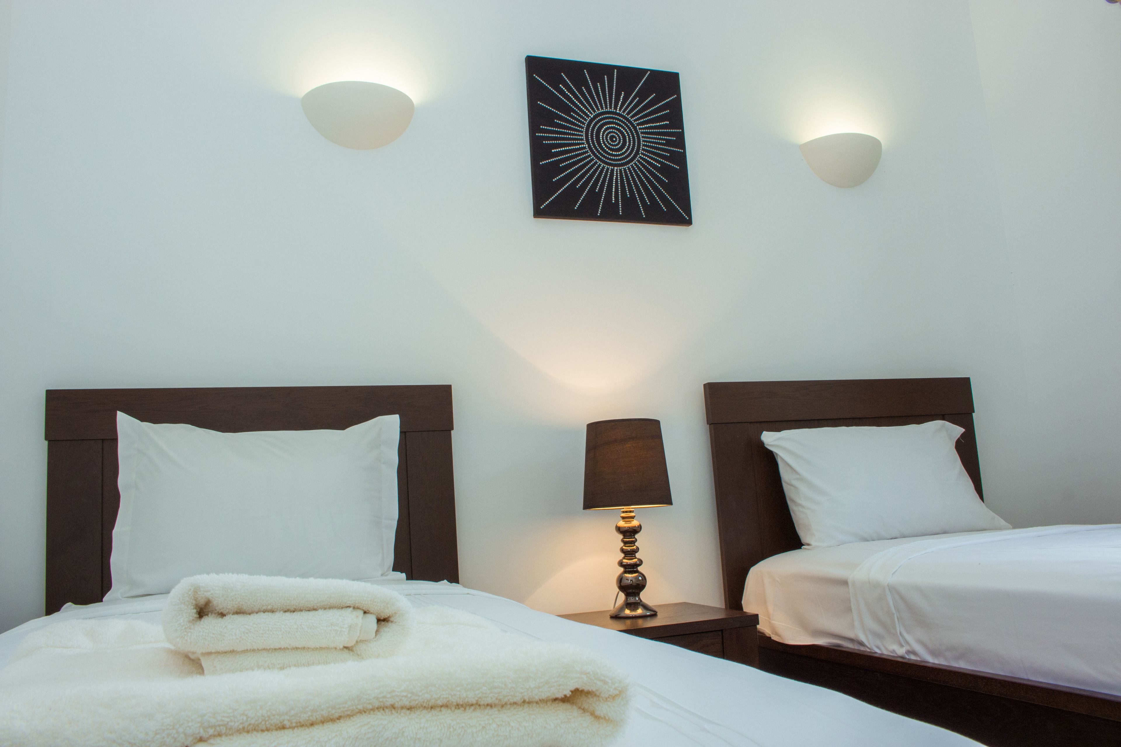 Apartment, 2 Bedrooms, Pool View | 2 bedrooms, in-room safe, iron/ironing board, free cots/infant beds