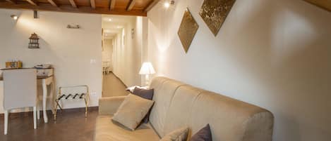 Classic Apartment, 1 Bedroom | Living area | Flat-screen TV