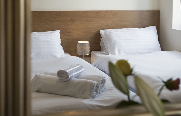 华丽双床房 | 办公桌、熨斗/熨板、免费 WiFi、床单