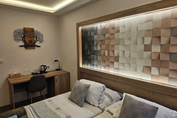 Standard Double or Twin Room, Refrigerator | Pillowtop beds, desk, blackout drapes, soundproofing