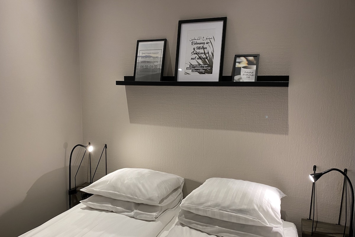 1 habitación, ropa de cama de alta calidad y cortinas blackout