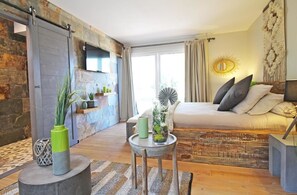 Habitación doble (Ardoise) | Sábanas de algodón egipcio, camas con pillow-top y minibar