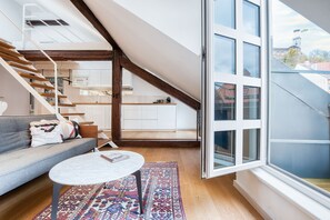 Dúplex Deluxe, 2 habitaciones, vista al río (Third floor) | Balcón