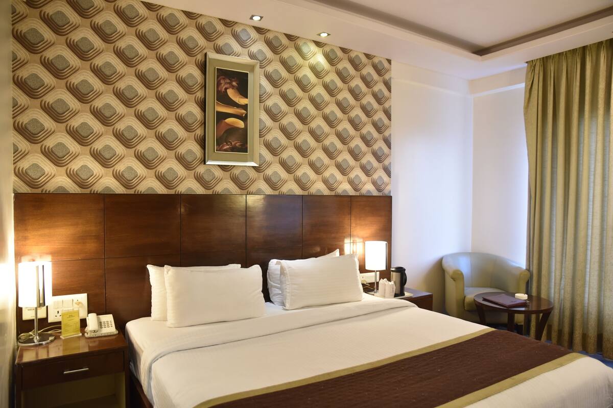 Chambre exécutive double, vue sur la ville | Vue de la chambre
