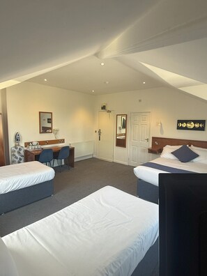 Standard Triple Room | Premium bedding, laptop workspace, iron/ironing board, free WiFi - Chase Hotel (Whitehaven)