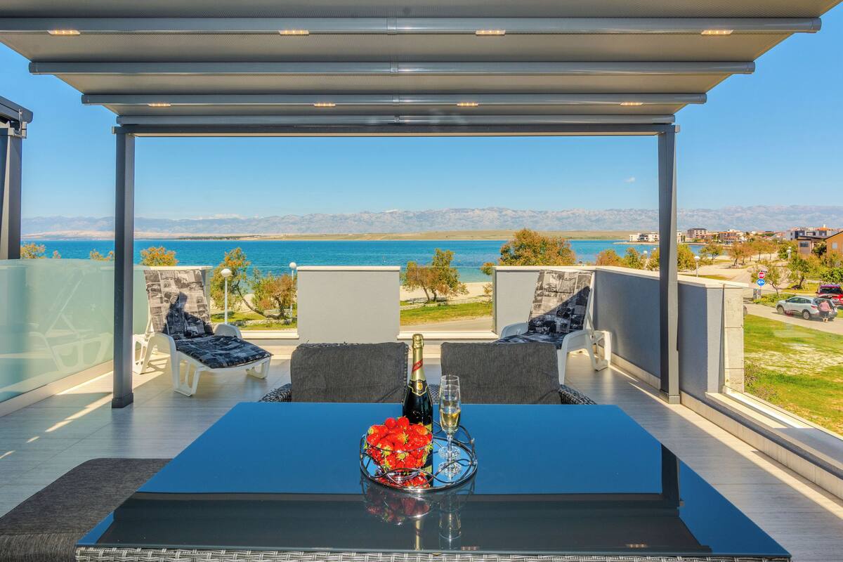 Apartment, 2 Bedrooms, Sea View, A2 | Terrace/patio