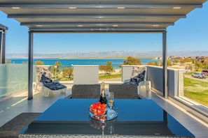 Apartment, 2 Bedrooms, Sea View, A2 | Terrasse/Patio