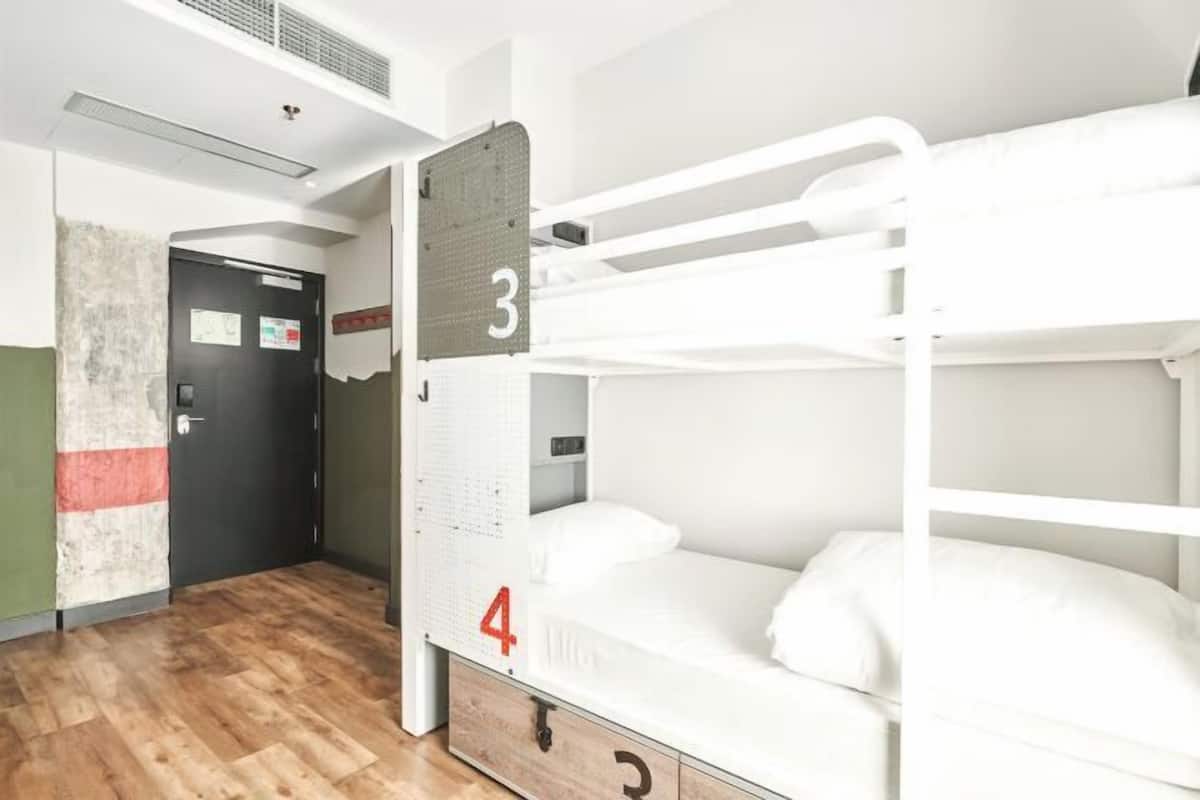 Hypo-allergenic bedding, blackout curtains, soundproofing, free WiFi