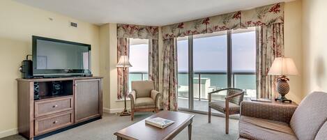 標準公寓客房, 3 間臥室, 城市景 (Lodge) | 客廳 | 平面電視、DVD 播放機