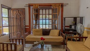 Panoramic Apartment, 1 Bedroom, Terrace, Oceanfront | Living room