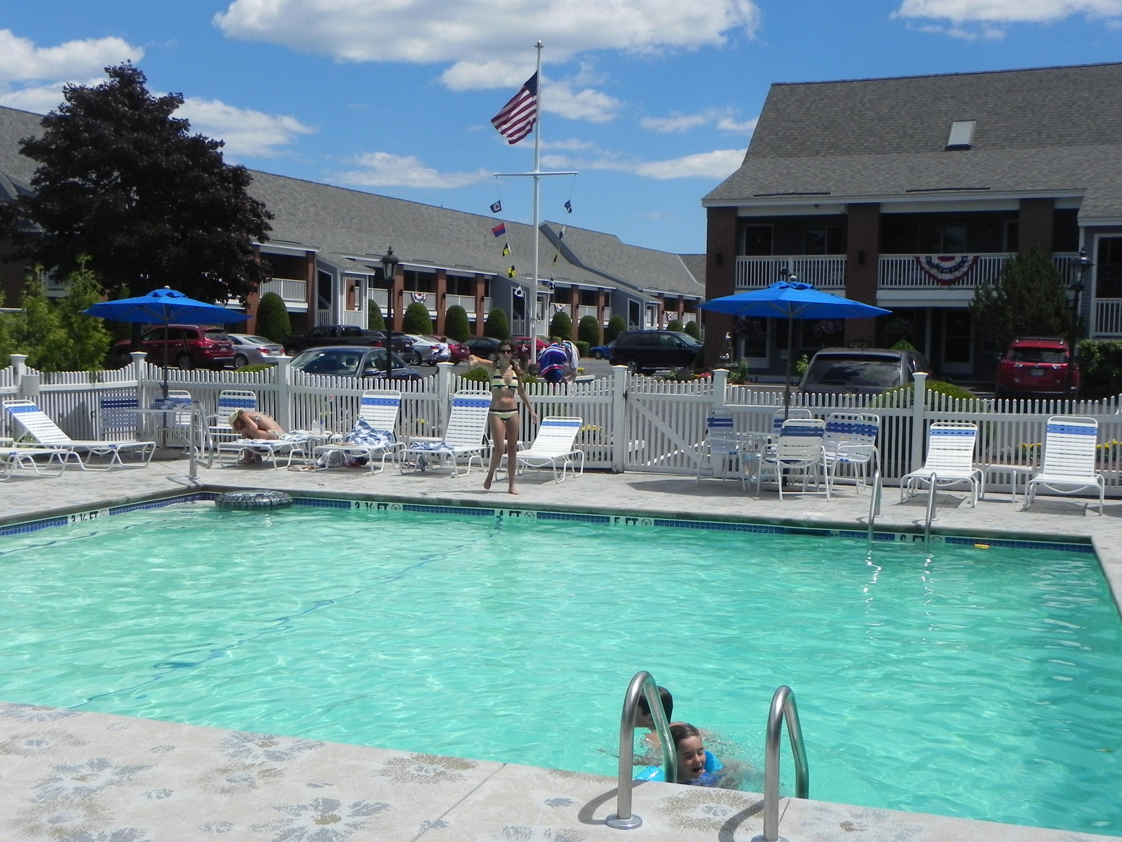 Indoor pool, seasonal outdoor pool