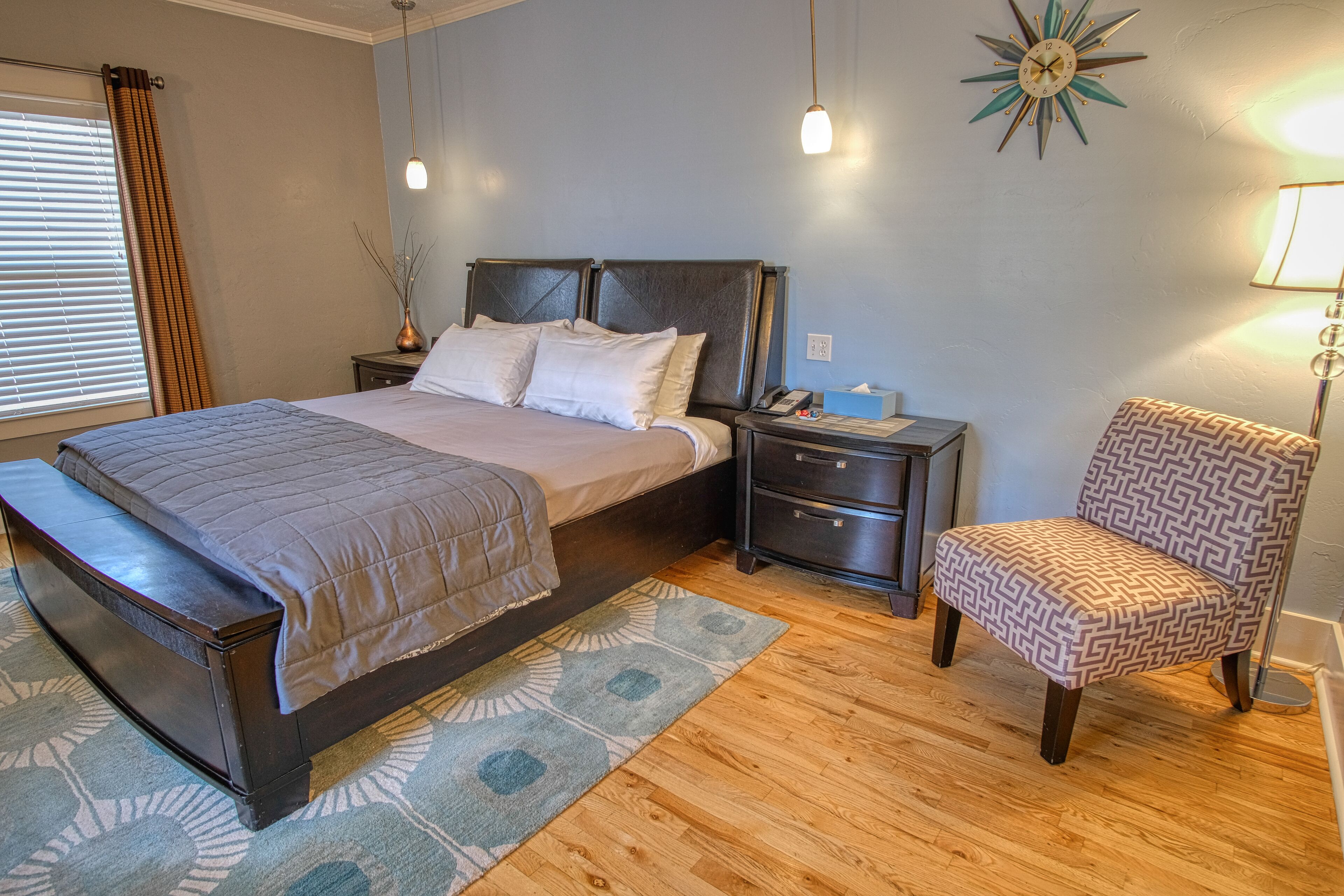 luxury room, 1 king bed, fireplace | premium bedding, free wifi