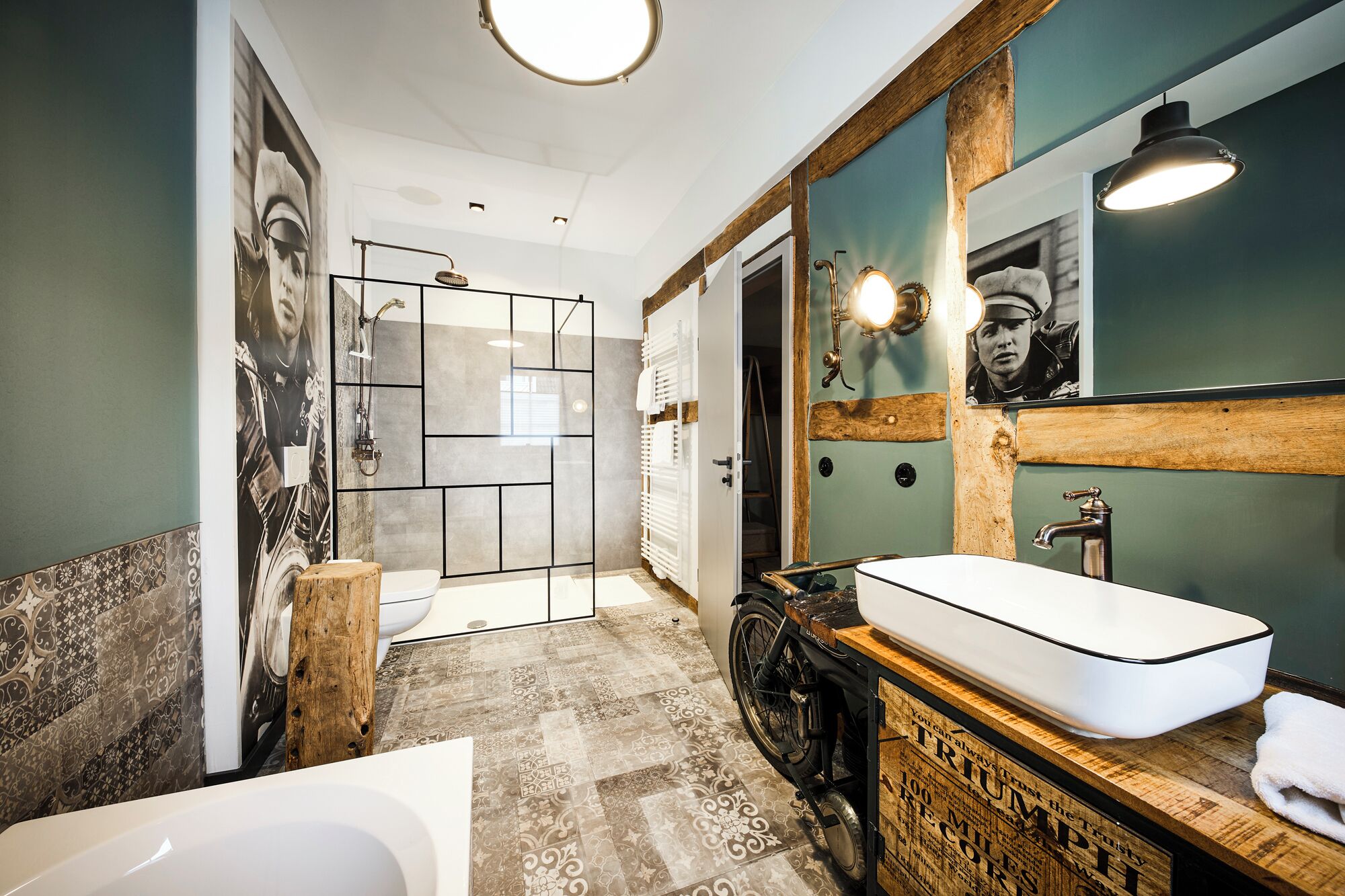 basic condo | bathroom | shower, free toiletries, hair dryer, towels