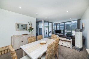 Deluxe Apartment | Living area | LCD TV, DVD player