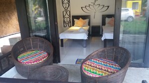 Dobbeltrom, balkong | Utsikt fra rommet