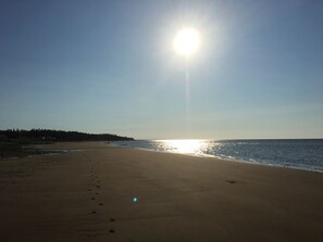 On the beach