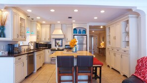 Fridge, microwave, oven, stovetop - Family-Friendly 4BR Beach Retreat with Pool & Putting Green – Walk to Beach (Fort Pierce)