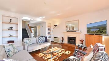 TV, fireplace, DVD player