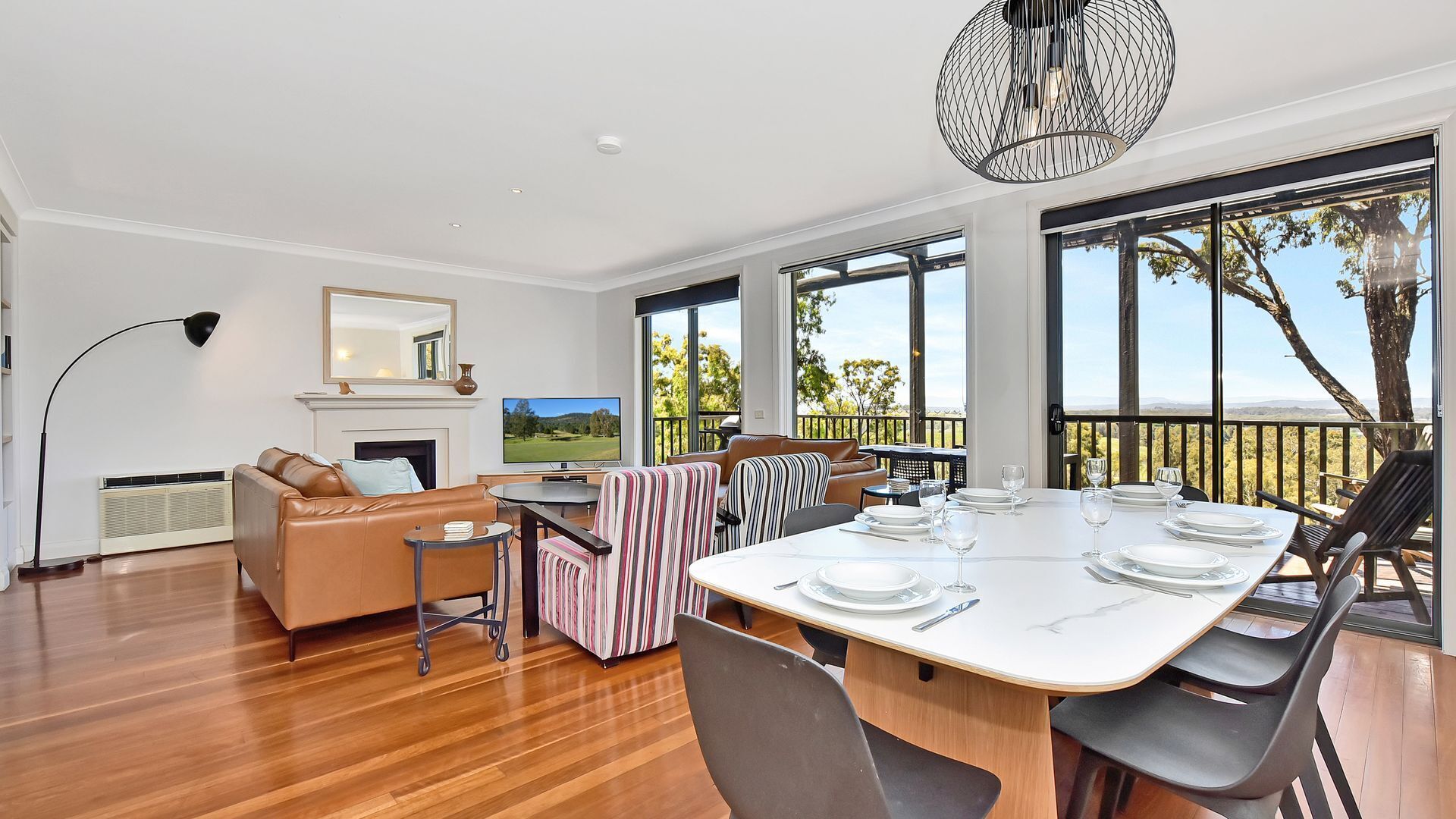 TV, fireplace, DVD player