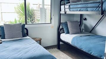 3 bedrooms, iron/ironing board, travel cot, WiFi