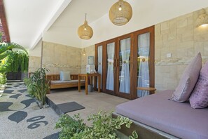 Deluxe tweepersoonskamer | Terras
