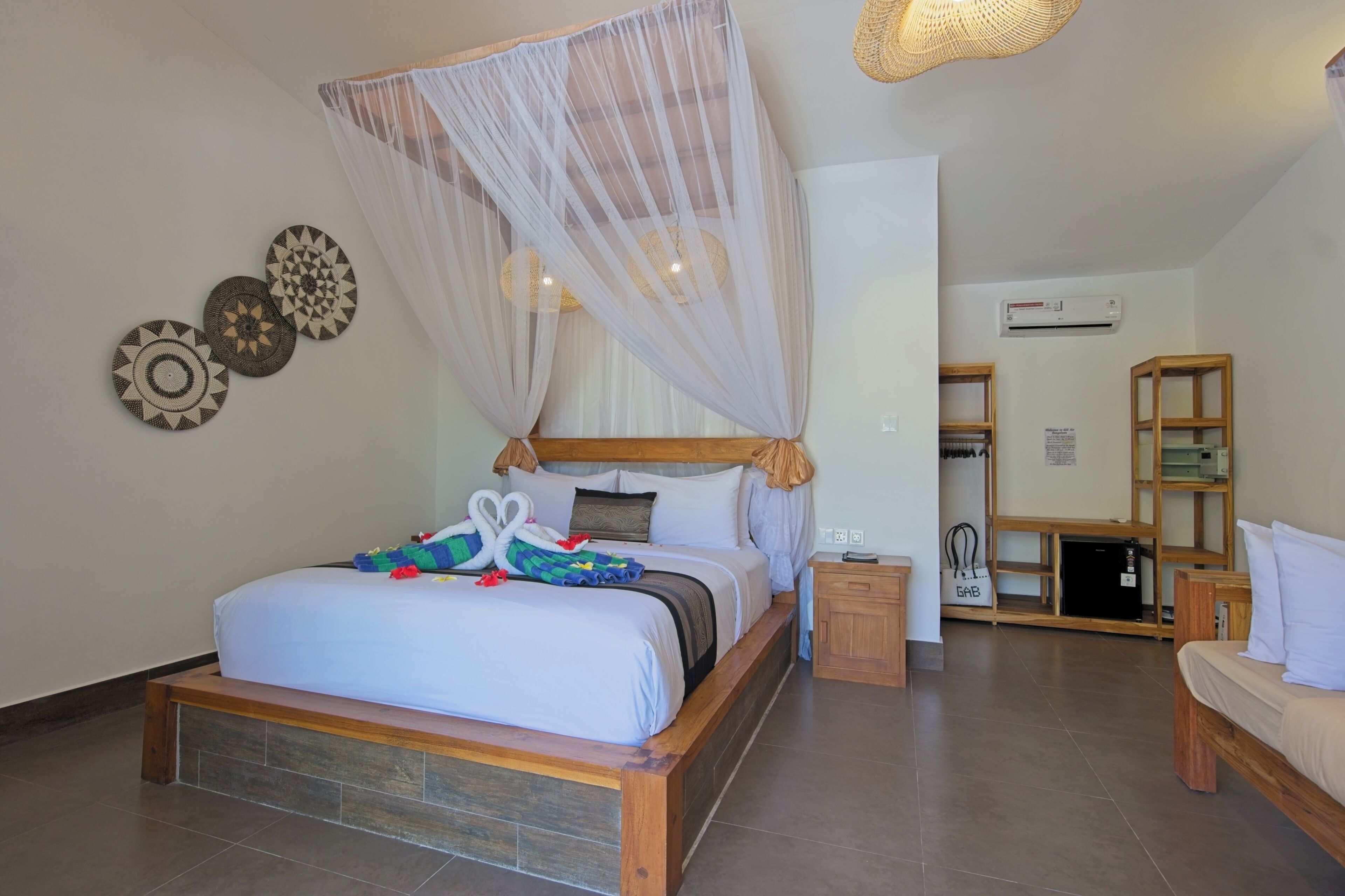 Gili Air Deluxe  Room | In-room safe, blackout curtains, soundproofing, free WiFi