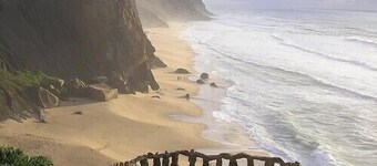 Charming and modern apartment with private garden near the beach of SĂŁo JuliĂŁo