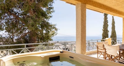 Voula Sea View Home with Jacuzzi | Newly Refreshed 2026