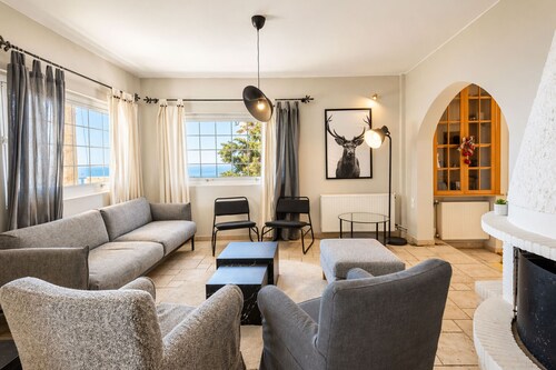 Voula Sea View Home with Jacuzzi | Newly Refreshed 2026