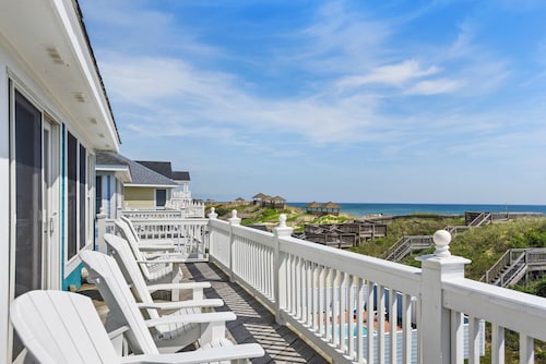 Bottoms Up: Gorgeous oceanfront home, elevator, private heated pool, hot tub and