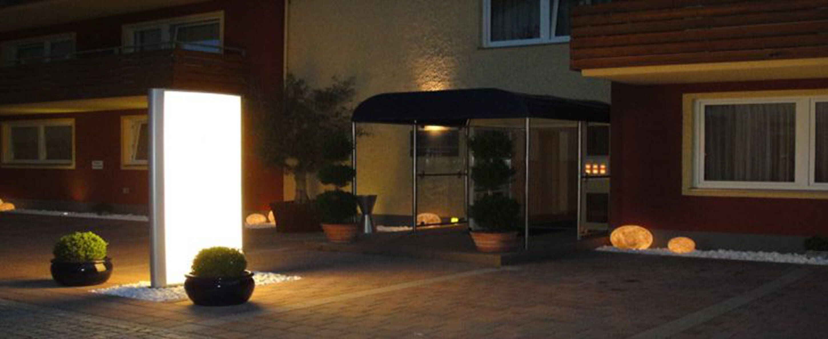 front of property – evening/night