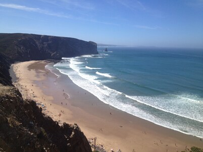 Modern villa with private pool and stunning views down to Monte Clerigo beach