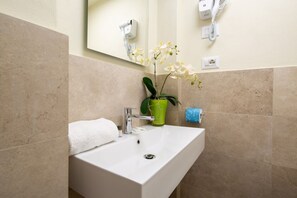 Regadera, secadora de cabello, bidet, shampoo 