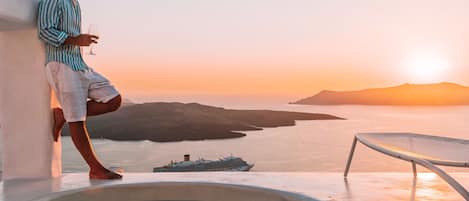 Honeymoon-Suite, Whirlpool, Meerblick