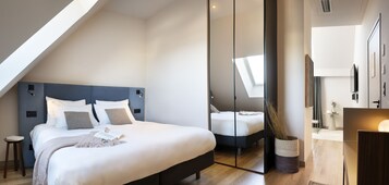 高级房 | 防过敏的被褥、记忆海绵床垫、迷你吧、客房内保险箱