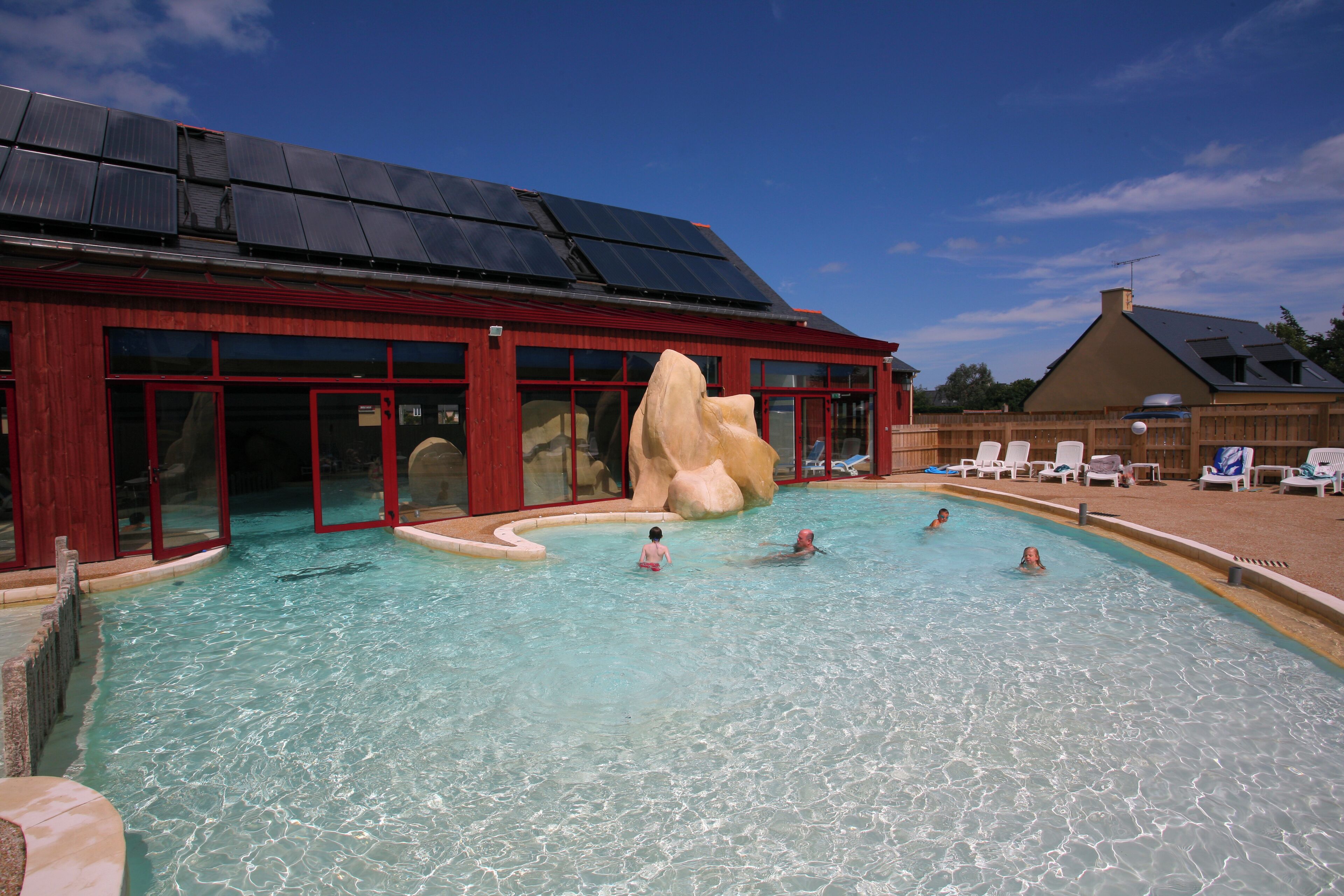 Indoor pool, seasonal outdoor pool